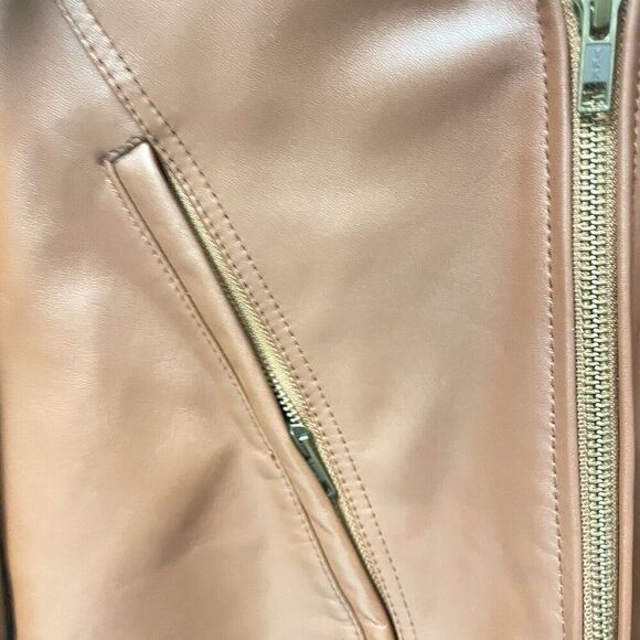 The Jacket Maker Old School Brown‎ Leather Jacket size medium - Picture 3 of 6